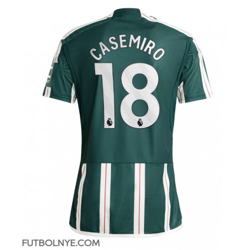 Camiseta Manchester United Casemiro #18 Visitante Equipación 2023-24 manga corta